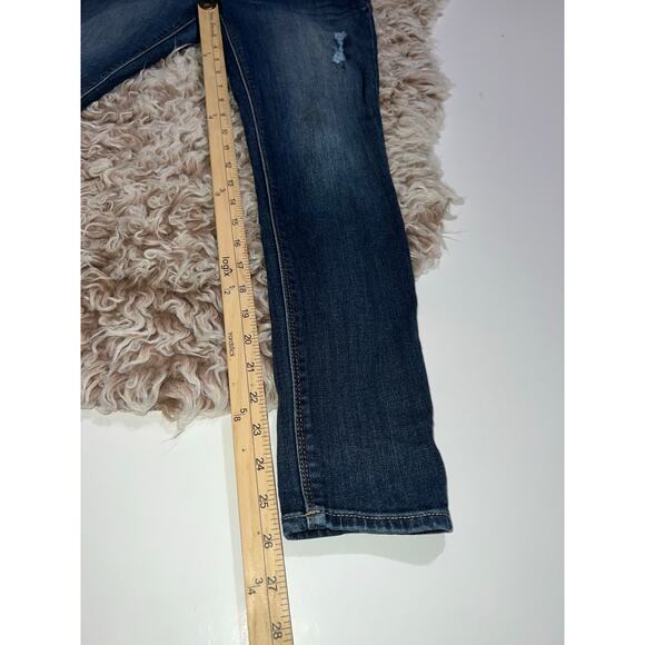 Express women’s legging Stella low rise distressed blue jeans - Picture 7 of 13